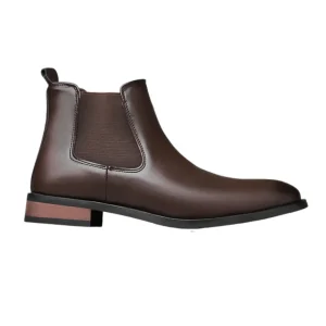 Botas elegantes de piel