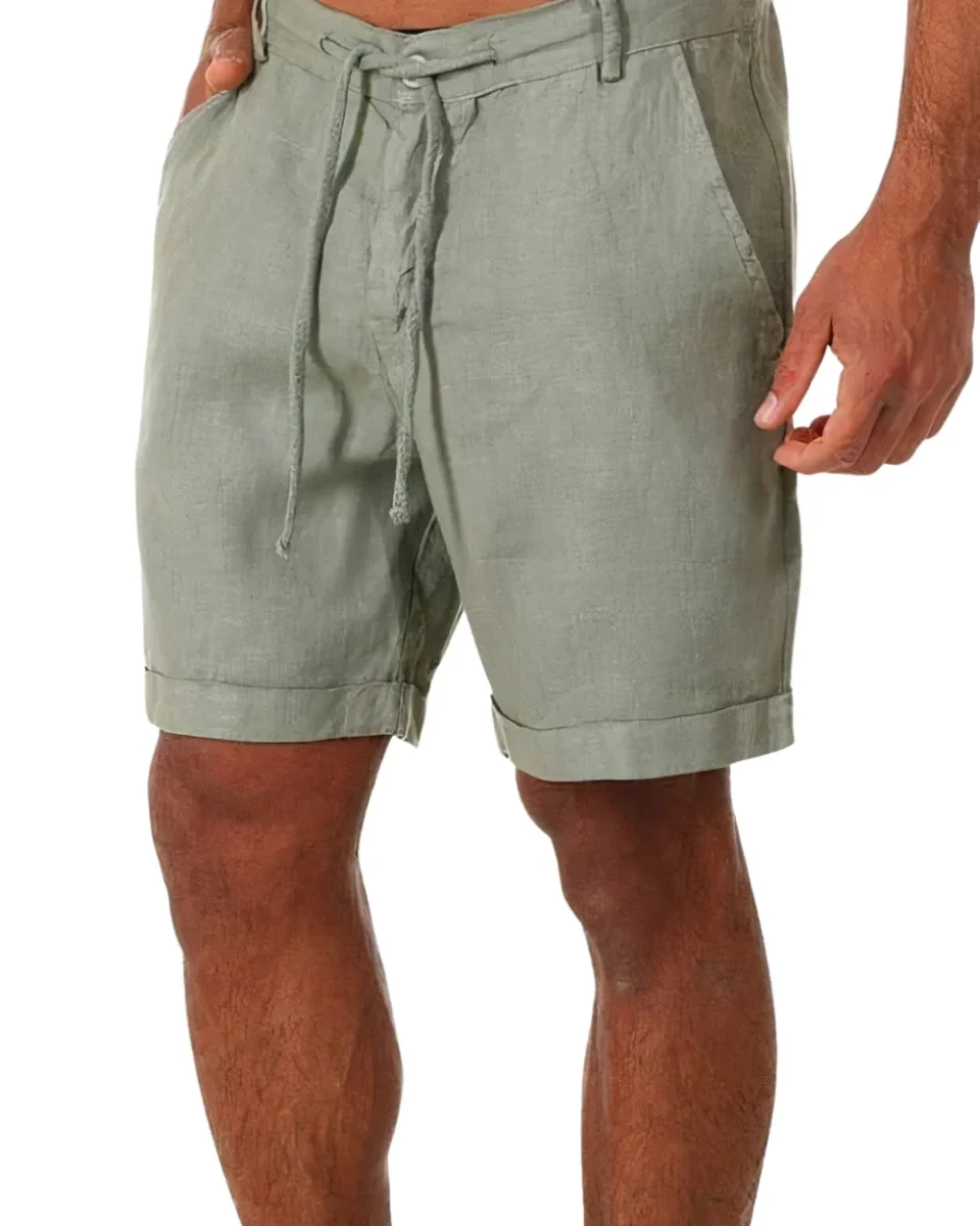 Pantalones cortos de verano de lino - Imagen 2