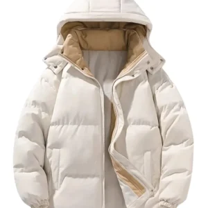 Chaqueta elegante con capucha para hombre
