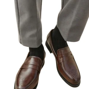 Mocasines elegantes de piel