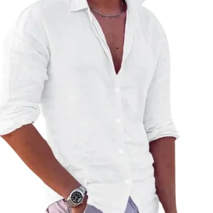 Camisa informal de lino
