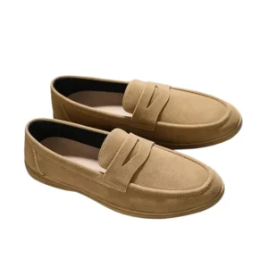 Mocasines elegantes de ante