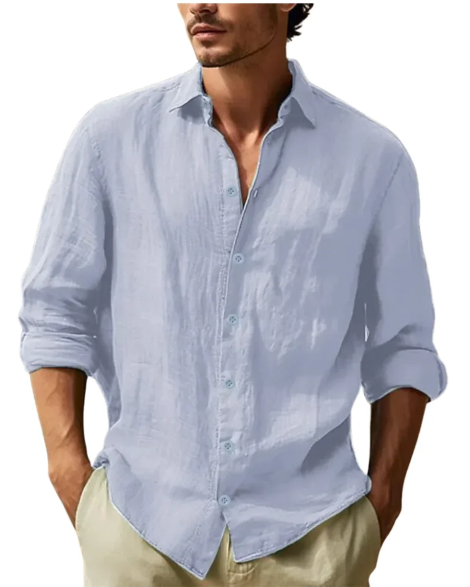 Camisa informal de lino - Imagen 2