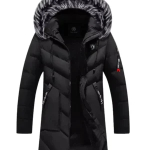Elegante chaqueta parka cortavientos