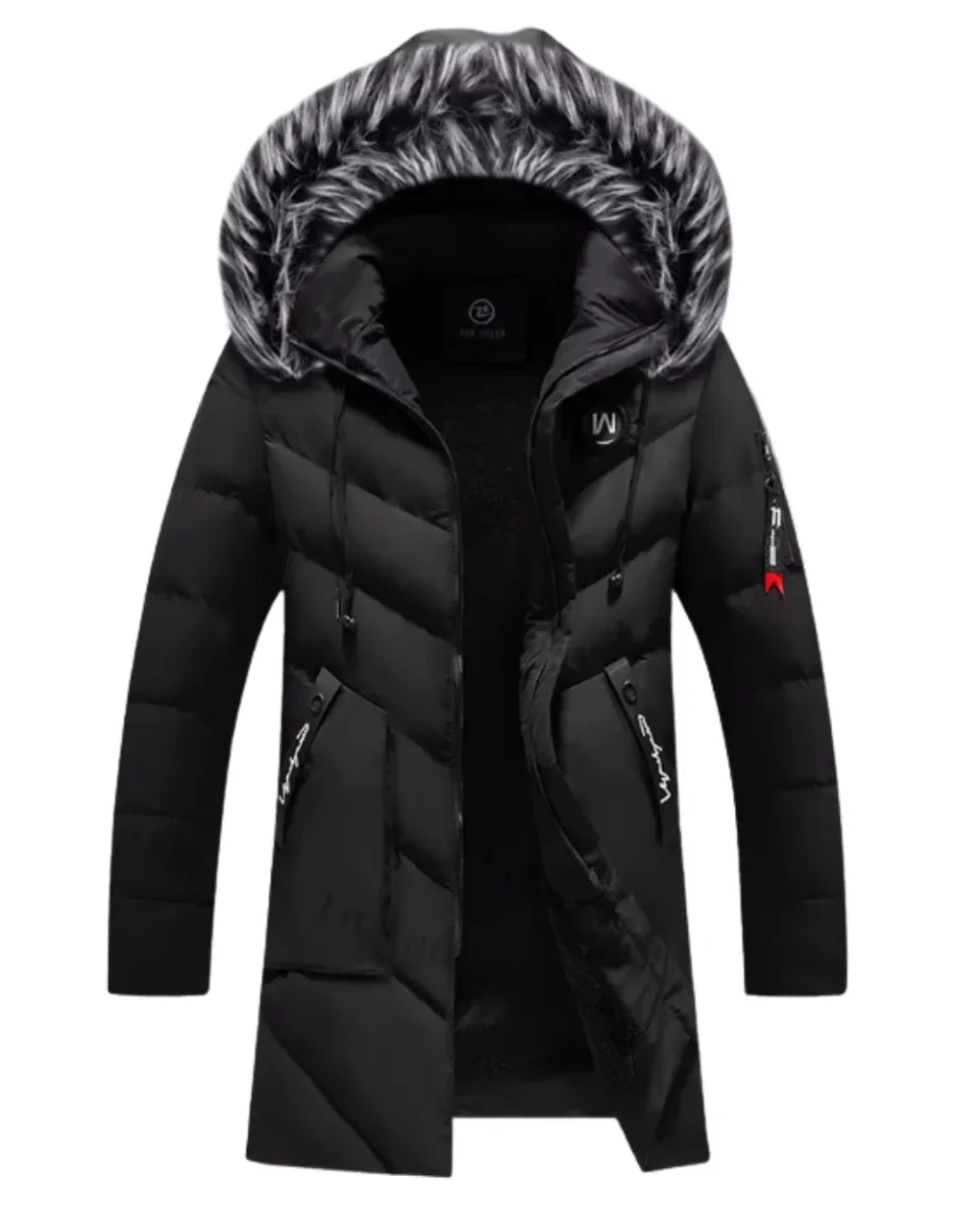 Elegante chaqueta parka cortavientos