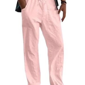Pantalones clásicos de lino