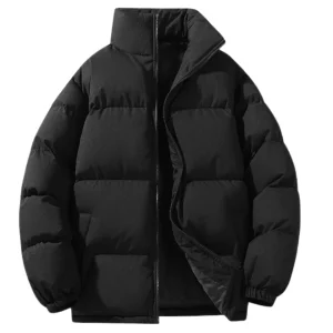 Elegante chaqueta acolchada y cálida