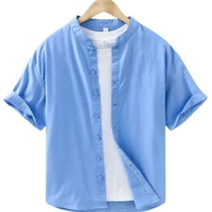 Camisa de verano de lino para hombre