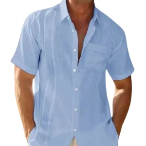 Elegante camisa de verano de lino