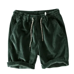 Pantalones cortos elegantes de pana