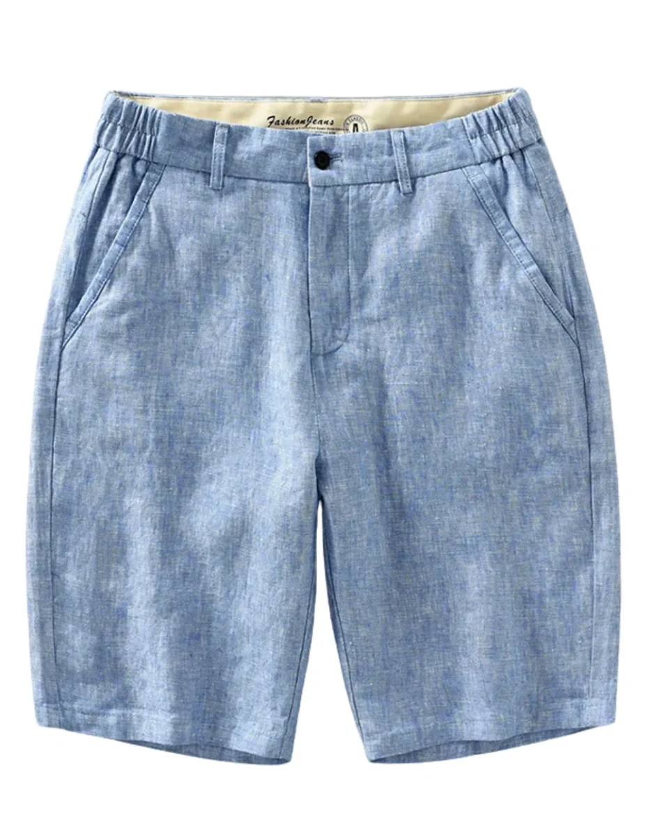 Pantalones cortos de lino de primera calidad - Imagen 2