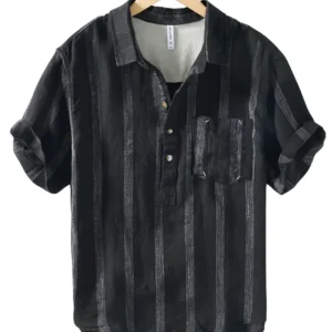Elegante camisa japonesa de lino