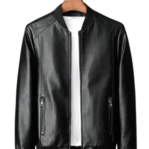 Chaqueta de motero de cuero