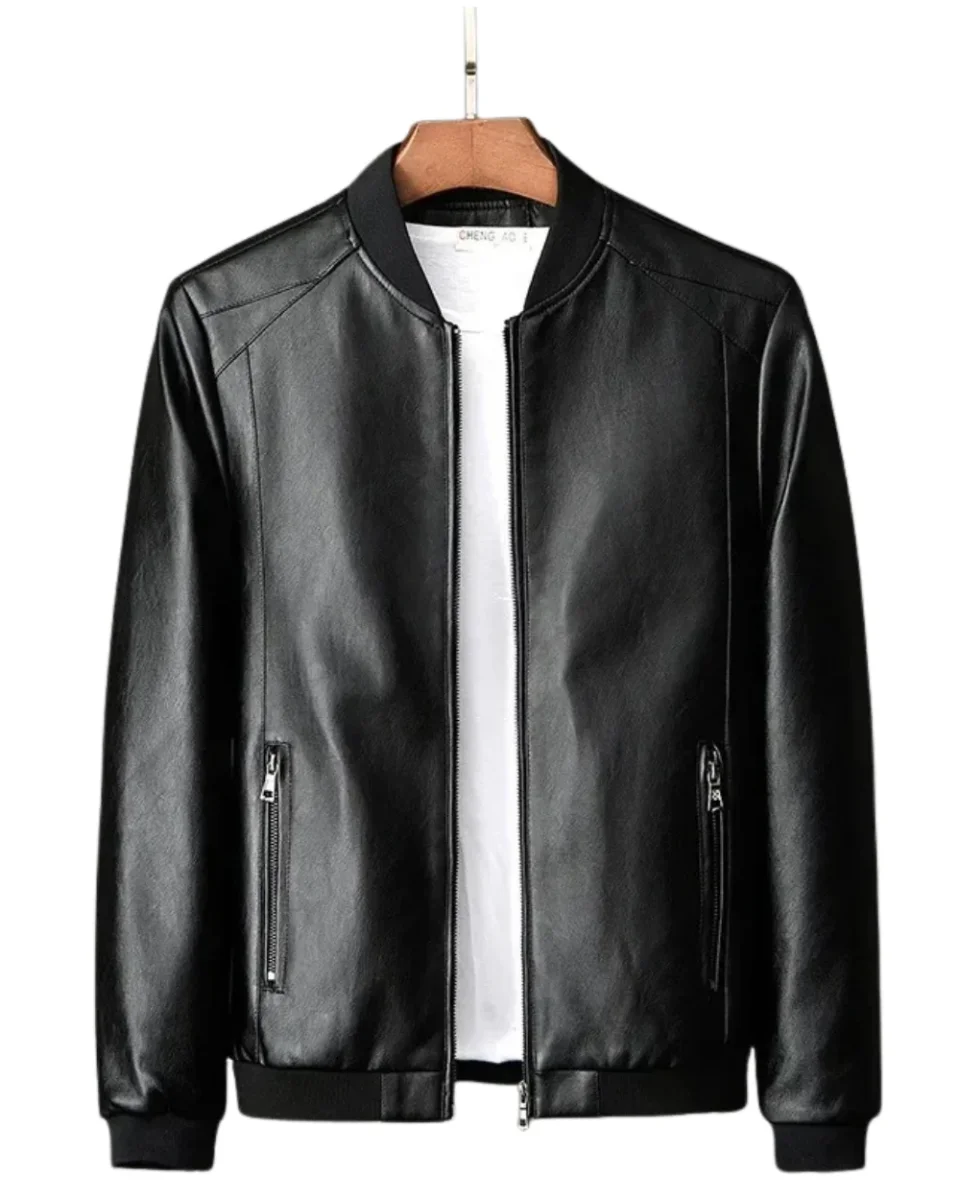 Chaqueta de motero de cuero - Imagen 2