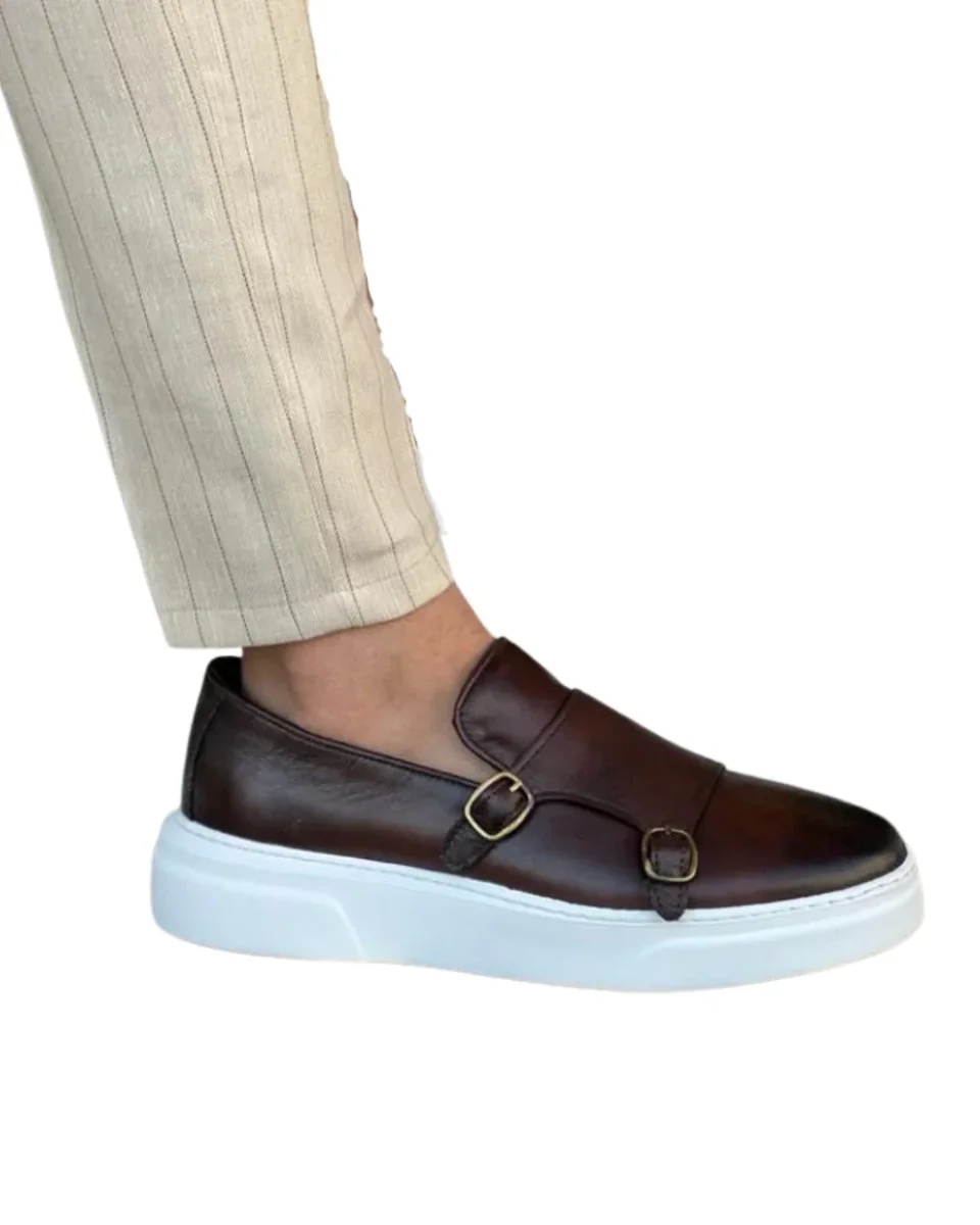 Mocasines de piel sin cordones