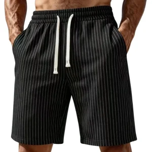 Pantalones cortos a rayas elegantes