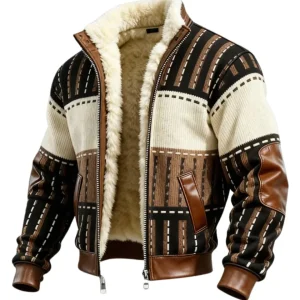 Chaqueta retro con forro polar