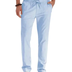 Pantalones de algodón y lino