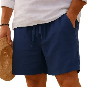 Pantalones cortos elegantes de lino