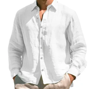 Camisa informal de lino