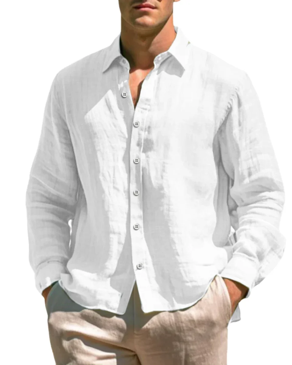 Camisa informal de lino - Imagen 2