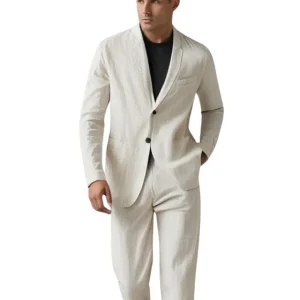 Elegante juego de ropa de cama de lino