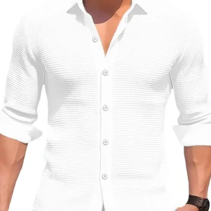 Camisa informal de algodón