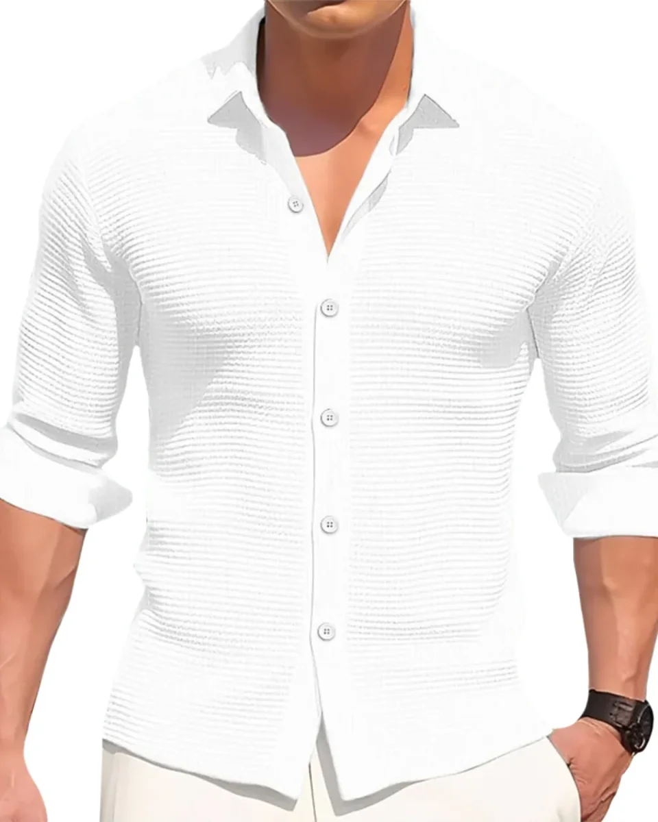 Camisa informal de algodón - Imagen 2