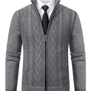 Elegante cárdigan de negocios para hombre