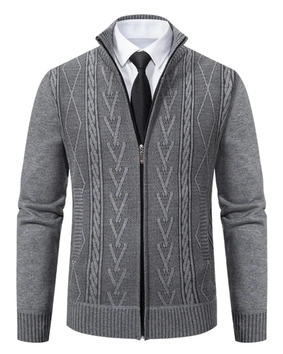 Elegante cárdigan de negocios para hombre