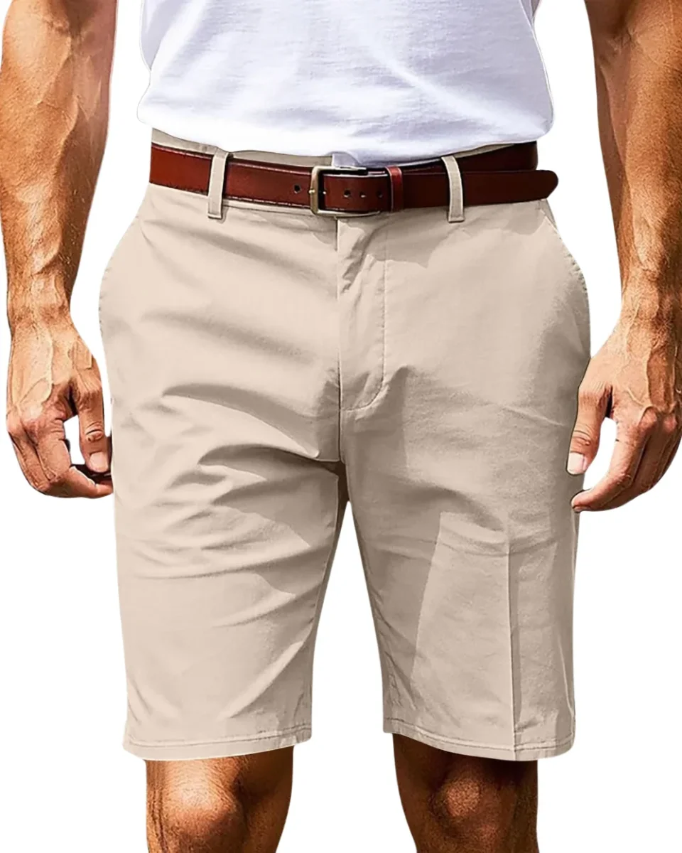 Pantalones cortos elegantes de algodón chino