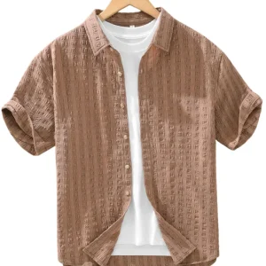Camisa informal con textura