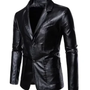 Chaqueta de cuero de estilo «business casual»