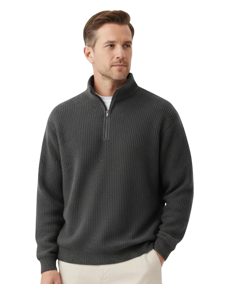 Elegante jersey de punto con cremallera - Imagen 2