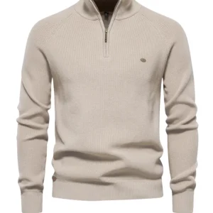 Jersey de lujo con cremallera