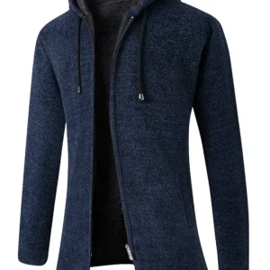 Chaqueta elegante con capucha para hombre
