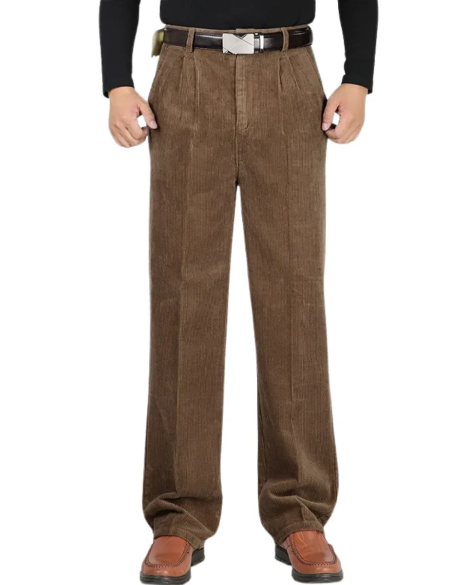 Pantalones elegantes de pana - Imagen 2