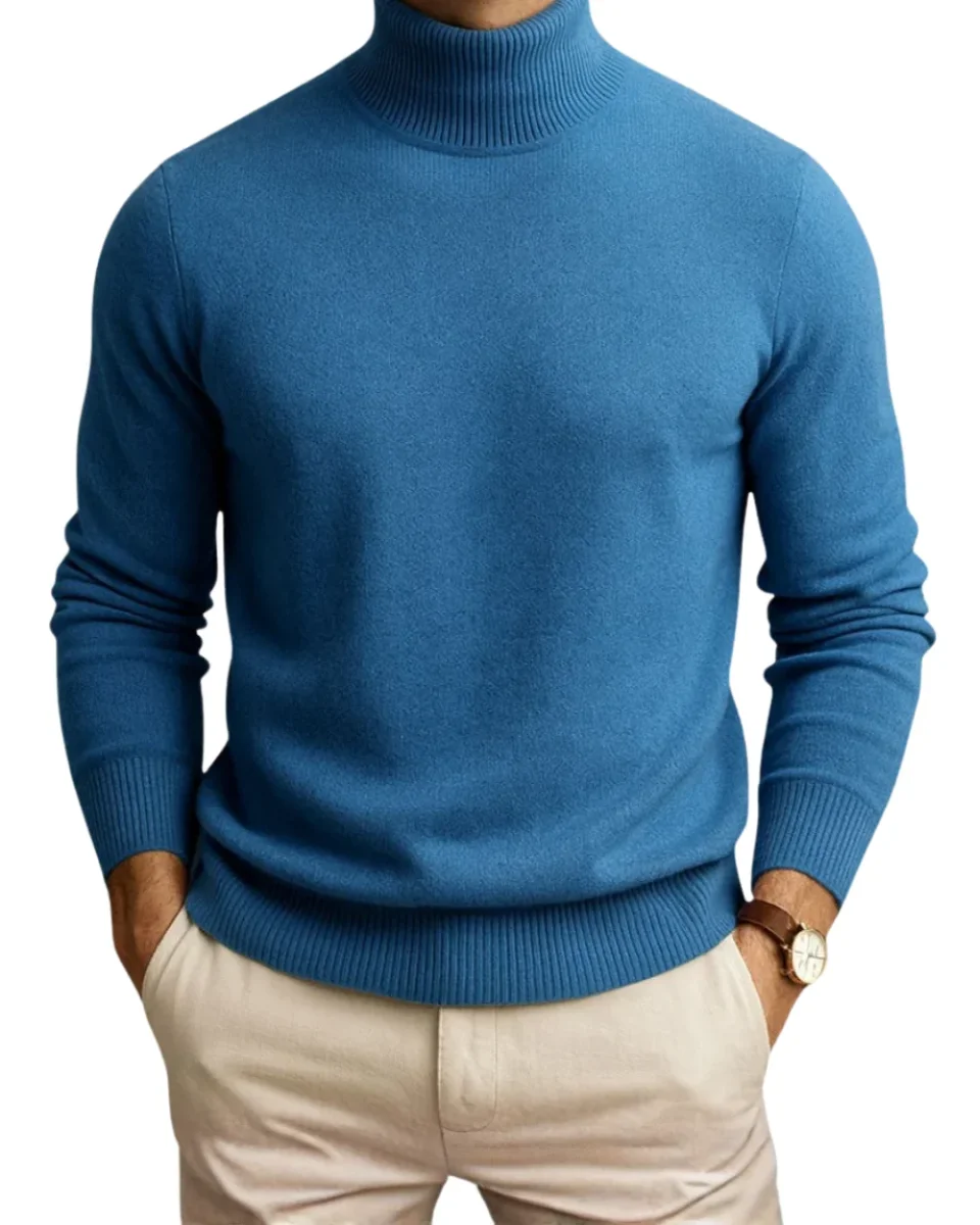 Jersey de cuello alto elegante para hombre