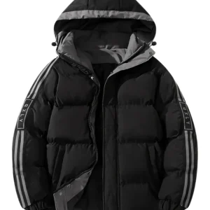 Elegante chaqueta de invierno con capucha