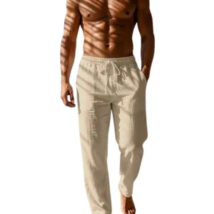 Pantalones elegantes de algodón