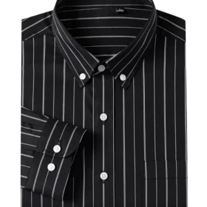 Camisa elegante de algodón a rayas