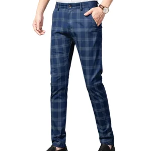 Pantalones elegantes a cuadros
