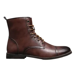Botas elegantes de piel