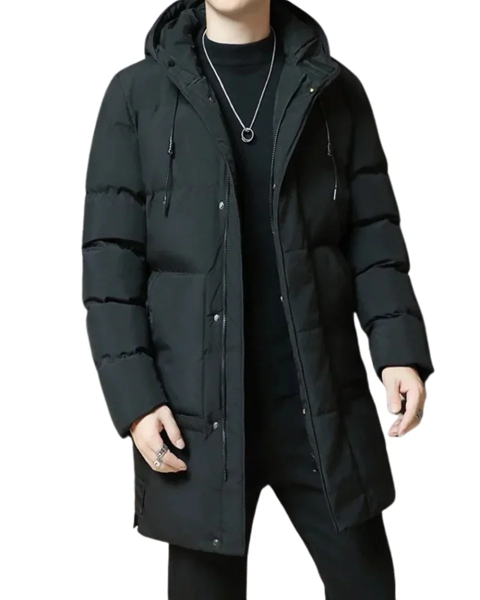 Elegante chaqueta larga de invierno - Imagen 2