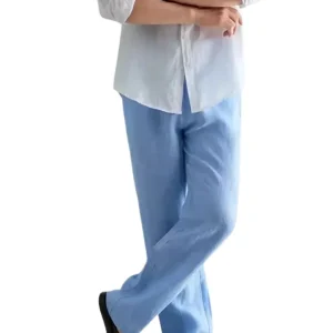 Pantalones elegantes de lino transpirable