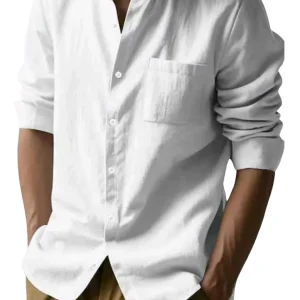 Elegante camisa de verano de lino