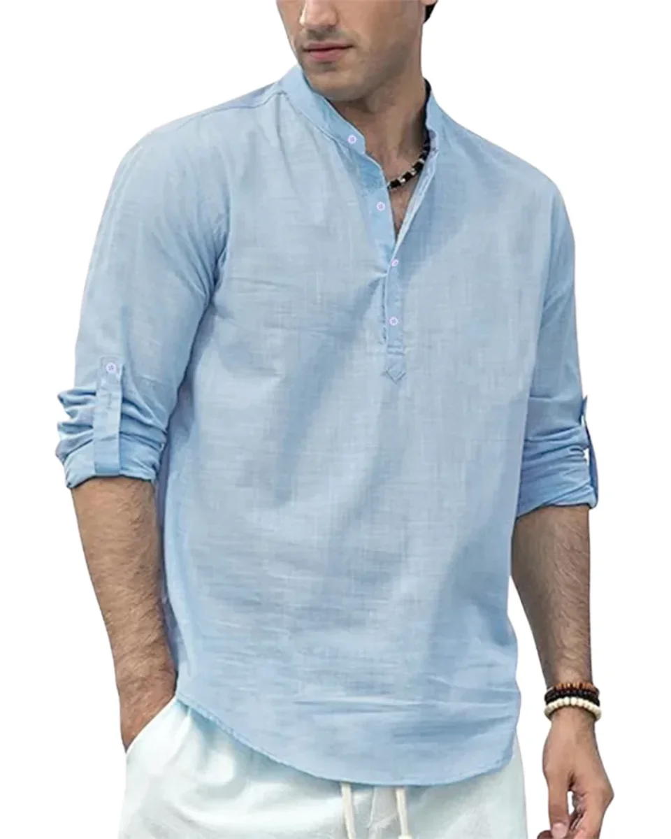 Camisa Henley informal - Imagen 2