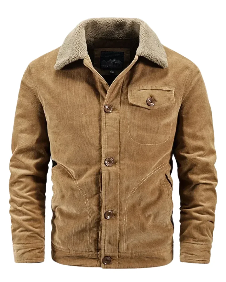 Elegante chaqueta de algodón acolchada y cálida - Imagen 2
