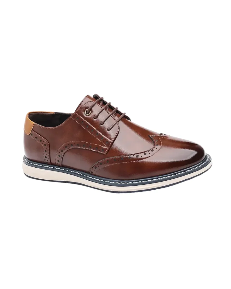 Elegantes zapatos Oxford de piel