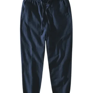 Pantalones informales de lino para hombre